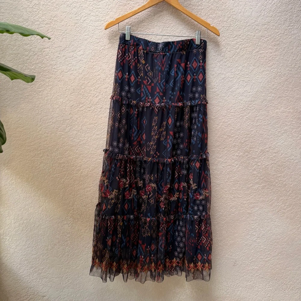 Johnny Was Arcellis Tiered Skirt - Picture 4 of 7